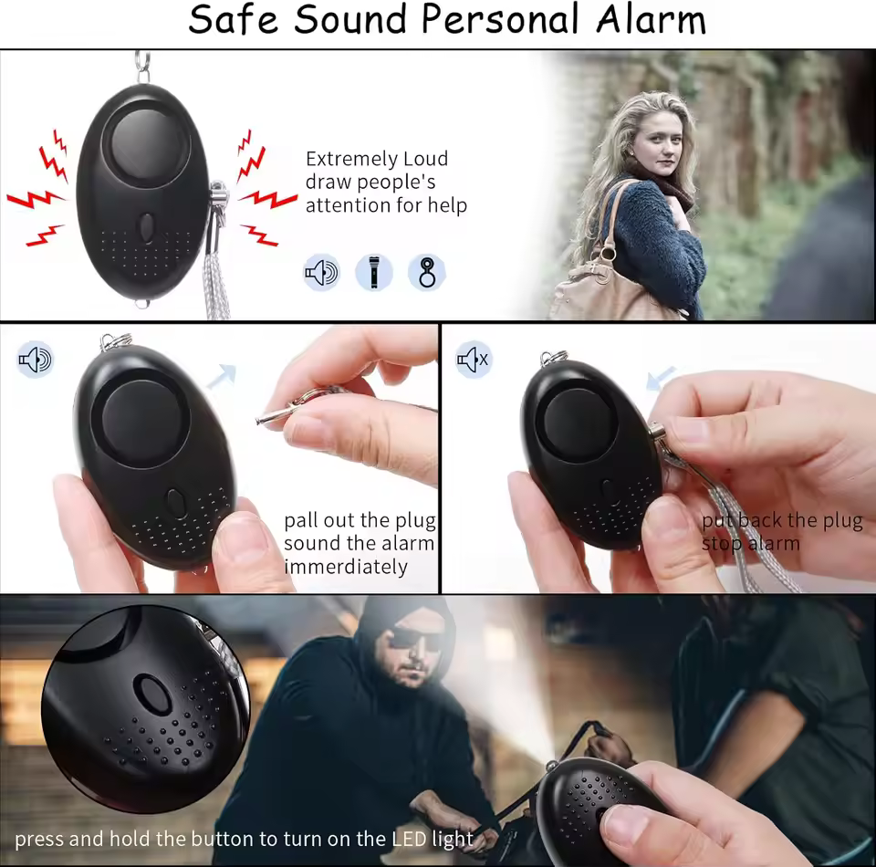 Women Safety Kit (Black) 9-in-1 set